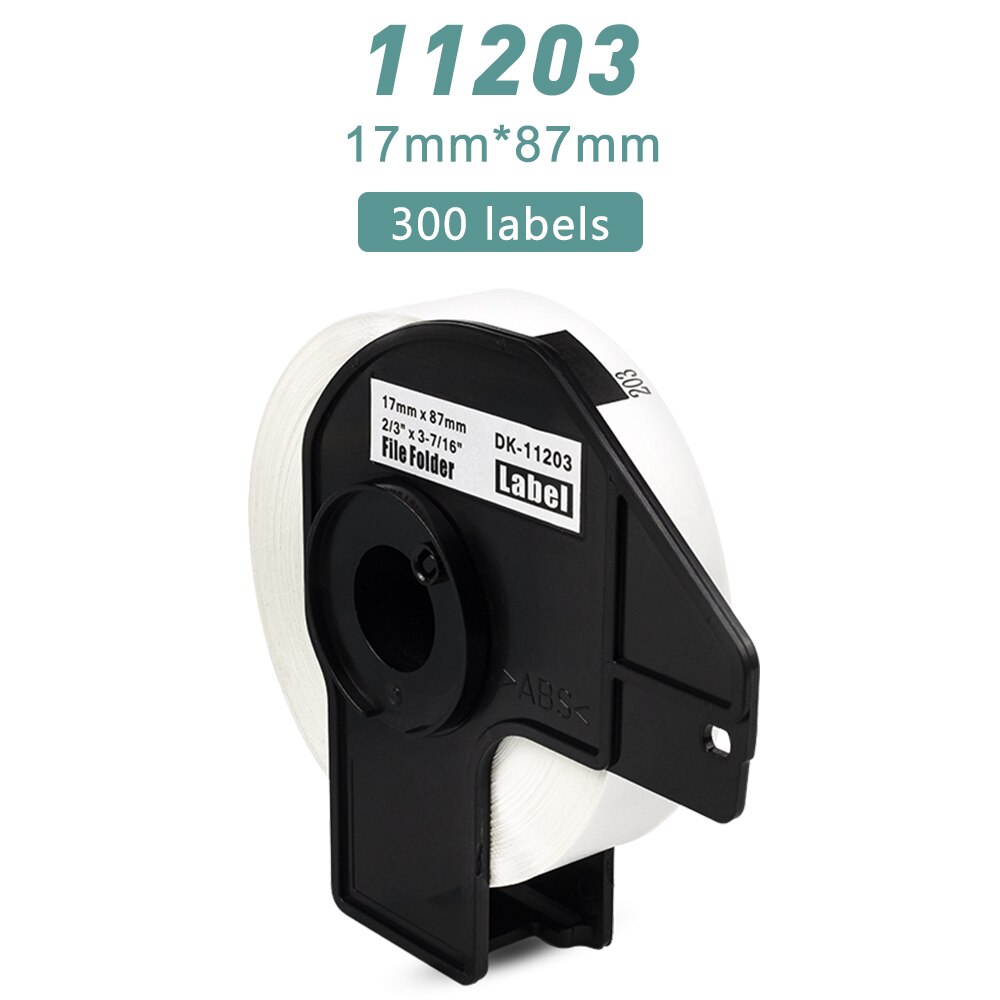 Thermal Label Printer Paper Label Roll DK 22205 22210 11208 11209 11201 DK11202 DK11204 Compatible Brother Labeller QL500 QL570: 11203