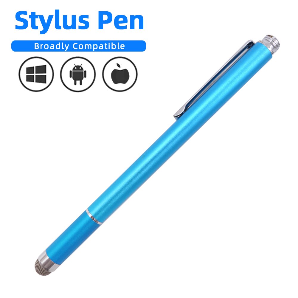 2in1 Stylus Pen For Phone Tablet Touch Pen Capacity Screen Pen For Samsung Xiaomi Laptop Surface Pen Smartphone Draw Pen Pencil: Blue stylus pen