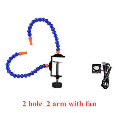 Toolour Bench Vise Table Clamp Soldering Station with 3pc Flexible Arms Soldeirng Iron Holder PCB Welding Repair Third Hand Tool: Black