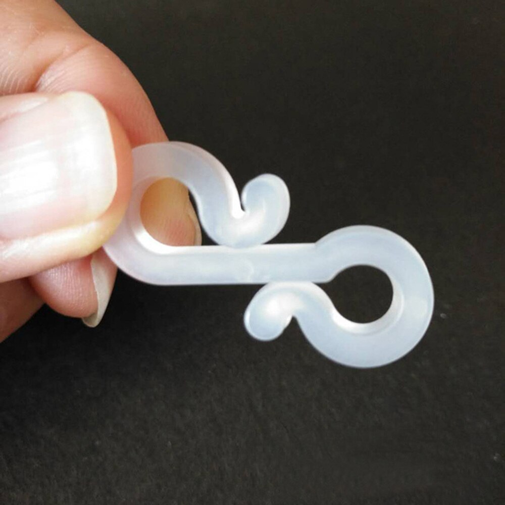 48 Stuks S Plastic Kerst Hange Witte Decoratieve Outdoor Gutter Haken Clips Voor Fee Touw String