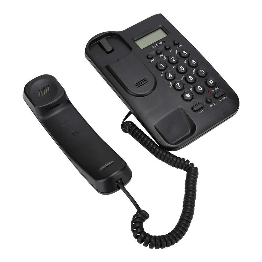 Mini Telephone KX-T076 Wired English Landline Home Office Telephone (UK Telephone Line with Random Color) home phone Telephone