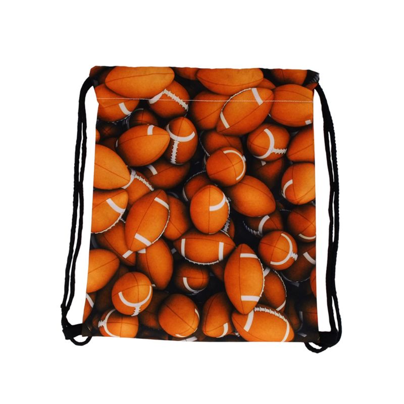 1 Pc Multifunction Rugby Holder Storage Bag Polyester Drawstring Bag Travel Outdoor Sport Gym Backpack for Adult Kids