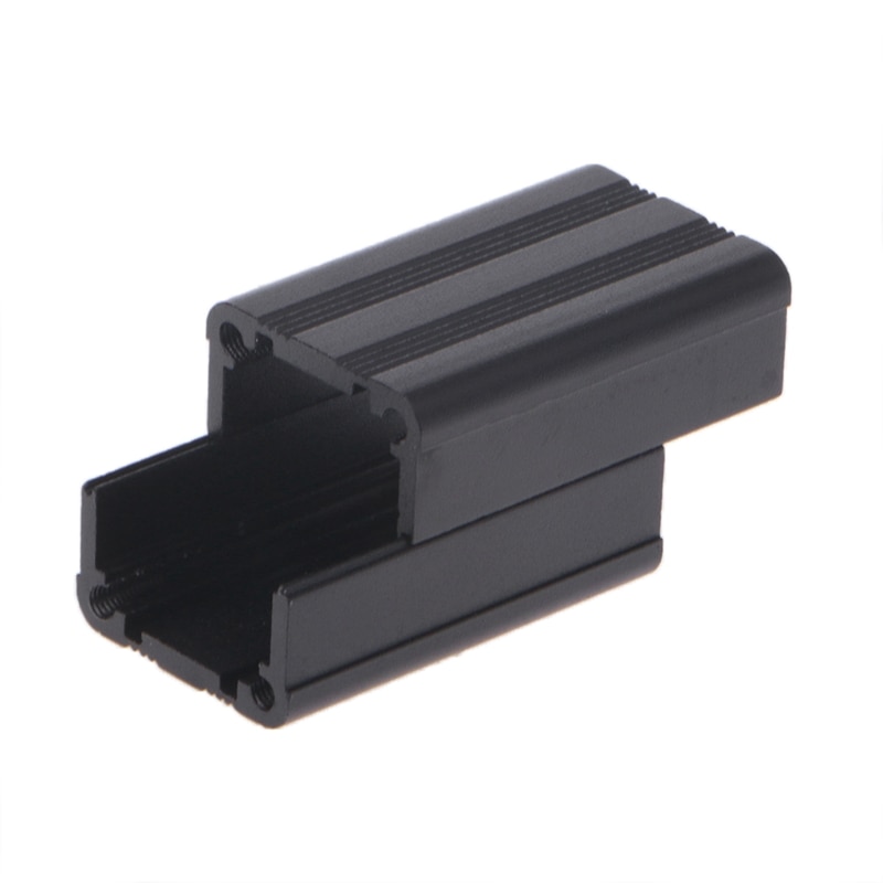 Aluminiowa obudowa elektroniki pudełko projektowe obudowa czarny 40x25x25mm