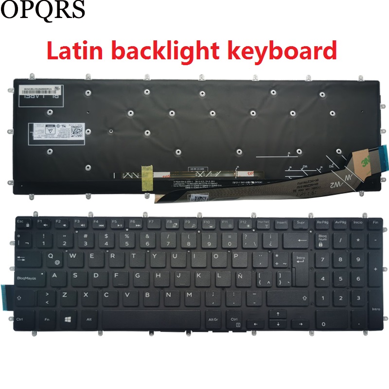 for Dell Inspiron 17 5765 5767 5770 5775 7790 7590 5765 5767 5770 Russian RU/UK/US/Spanish SP/Latin LA/Brazil BR laptop Keyboard: LA keyboard