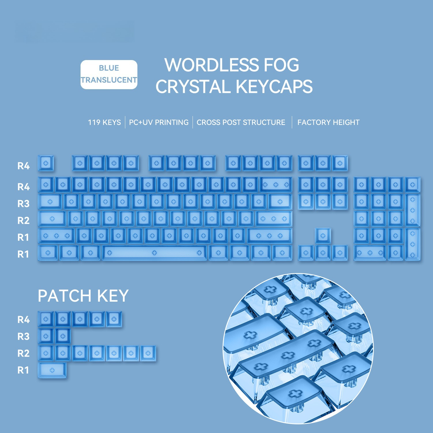 Front Matte Finish Keycaps Sides Translucent Cherry Profile PC Keycaps for Gaming Mechanical Keyboard Key Caps Custom Keyboard: Bronze