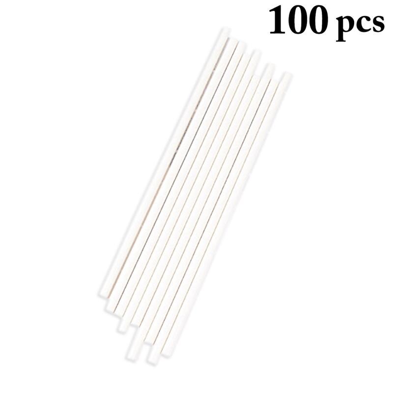 100 Stuks Drinken Papier Rietjes Natuurlijke Wegwerp Rietjes Effen Kleur Rietjes Vruchtensap Rietjes Drinken Levert Bar Gereedschap: White 100PCS