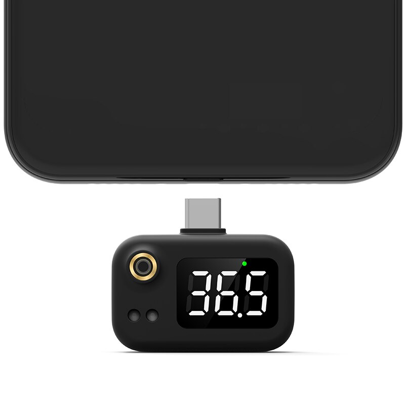 Tragbare Mini Clever praktisch Thermometer USB Digital Anzeige infrarot Sauerei ohr Thermometer Für Android Für IOS Typ-C