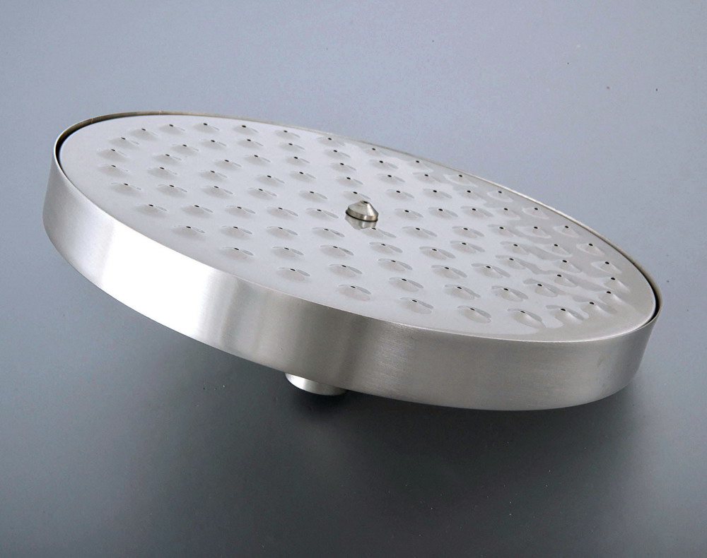 Okrągła głowica prysznicowa opady deszczu głowica prysznicowa natrysk z deszczownicą słuchawka prysznicowa matowy nikiel akcesoria łazienkowe