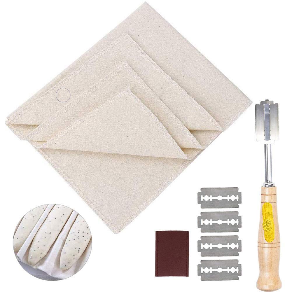 French Baguette Baking Tools Kit Thicken Durable With Proofing Linen Cloth Fermented Couche Baking Supplies: 04