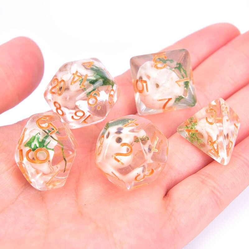 7 unids/set dados poliédricos juegos juego de dados de mesa juegos de mesa