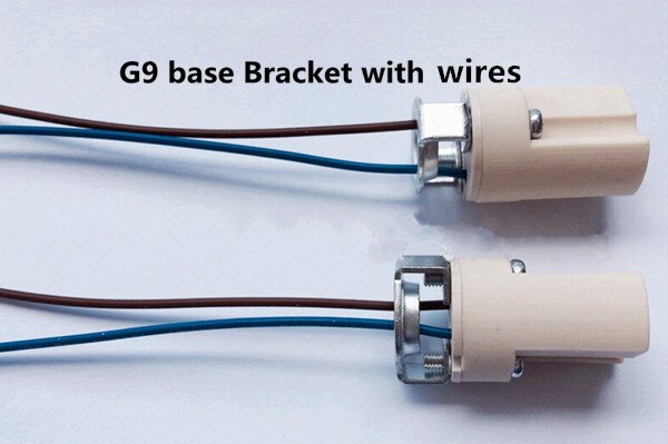 Keramiek G9 base g9 houder geen draad/met draad/met Beugel Lamphouder keramiek base Hoge temperatuur connector Lamphouder g9 base