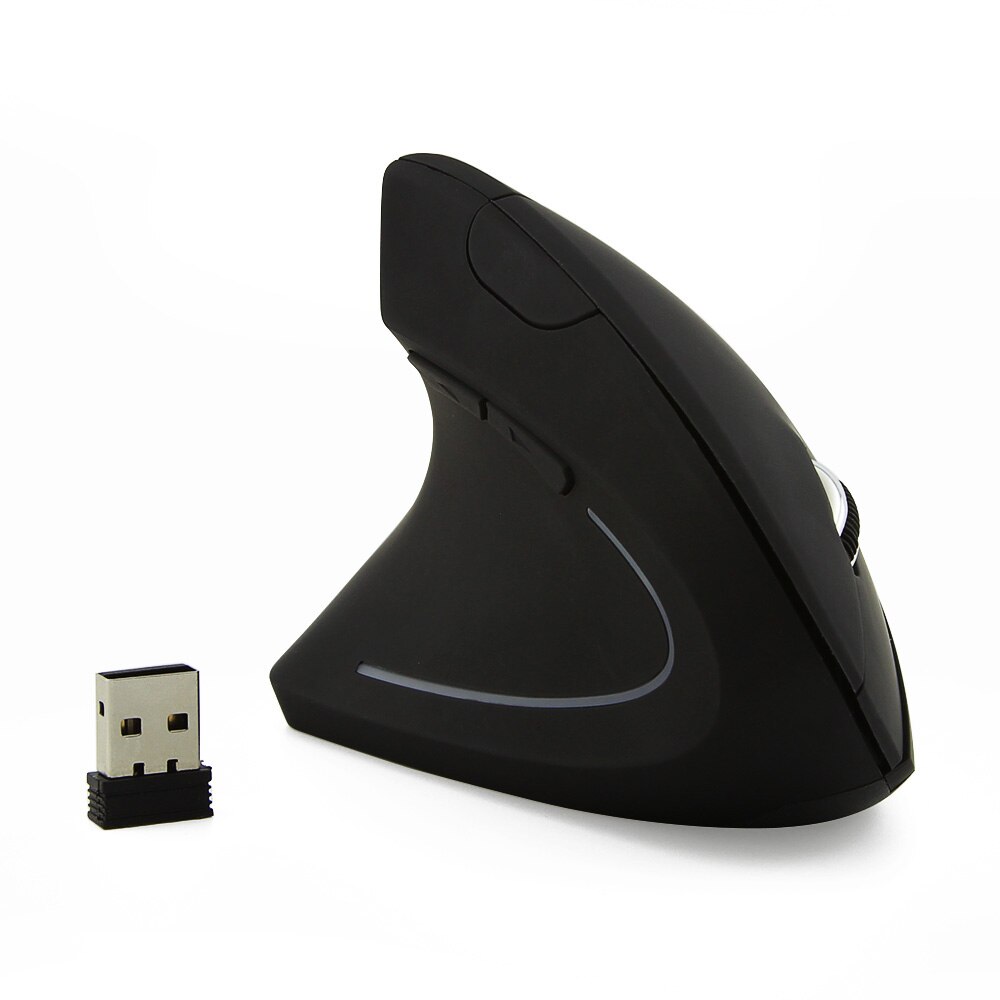 Wireless Mouse Right/Left-Handed USB Receiver Ergonomic Optical With Mouse Pad For Computer Laptop: Left hand