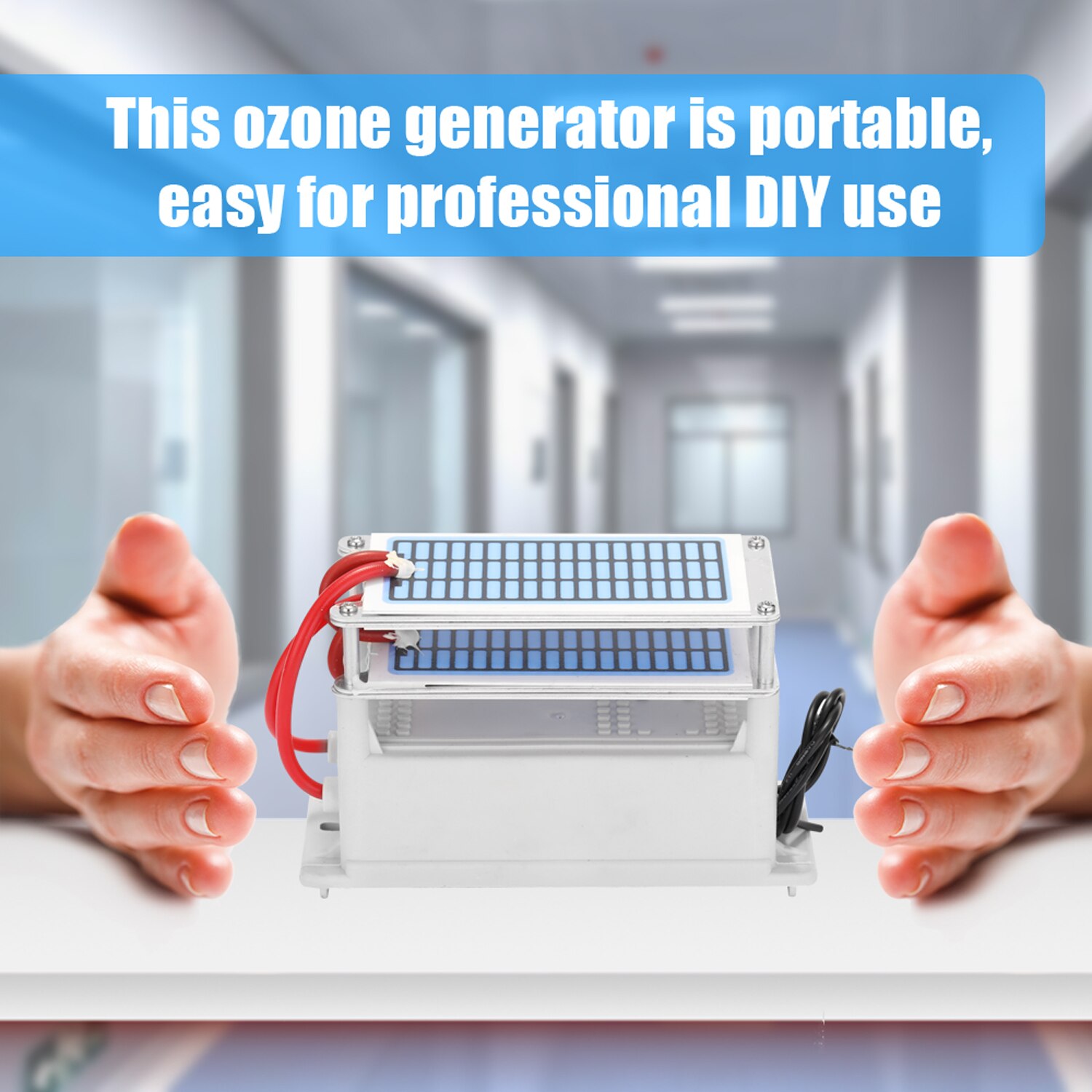 Draagbare Keramische Generator Ozon Machine 28 G/u Lange Levensduur Air Waterzuiveraar Ozonizer Thuisgebruik Ozonator