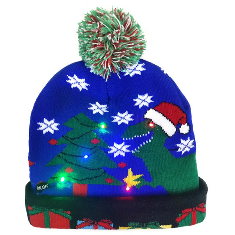 Jul kvinder strikket hat vinteropvarmning beanie hatte kasket med kugle til piger damer udendørs xr