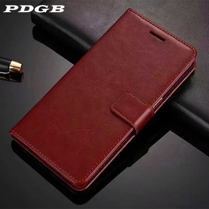 PDGB Wallet Leather Case for ASUS ZenFone Max M2 ZB632KL Pro M1 ZB602KL ZB601KL ZB631KL Book Style Flip Case Soft Cover