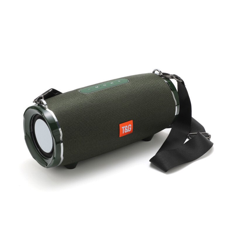 50W hoch Energie draussen Tragbare Bluetooth Lautsprecher Subwoofer 3D Stereo Musik Zentrum BoomBox kabellos Spalte 4400mAh Batterie FM/TF: Armee Grün
