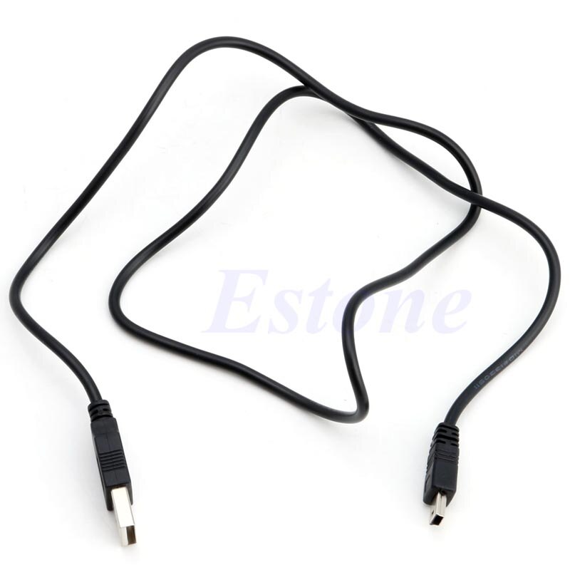 USB 2.0 Male A to Mini 5 Pin B Charger Cord Charging Data Sync Cable Adapter