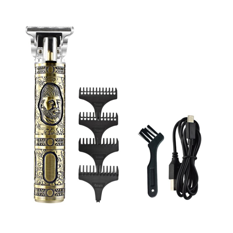 Tondeuse hommes professionnels tondeuse 0mm coupe tête à baldaquin barbe rasage précision finition coupe cheveux Machine adulte enfant: T3