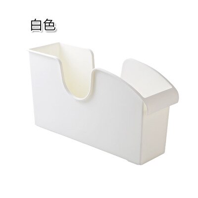 Køkkenskab opbevaring push-pull boks tyk plastaffaldsboks husholdningsopbevaring opbevaring grydestativ med glat  xi3151608: Hvid