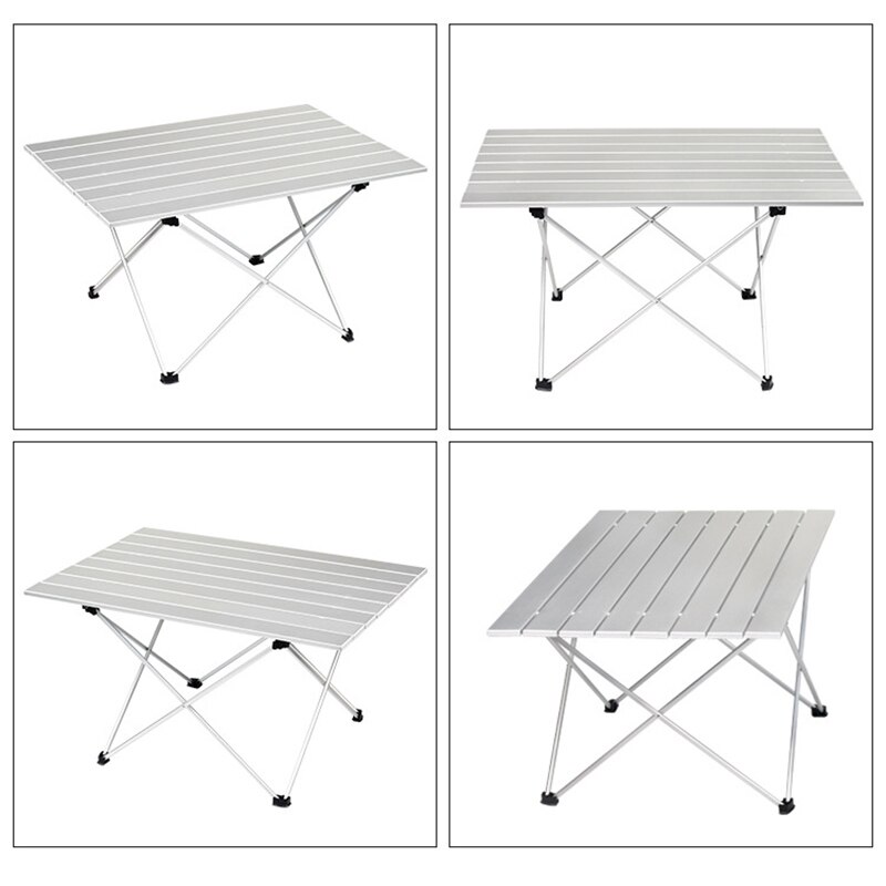 Multifunksjon sammenleggbart campingbord utendørs bærbart 6063 skrivebord i aluminiumslegering turfest piknik bbq balkong utemøbler