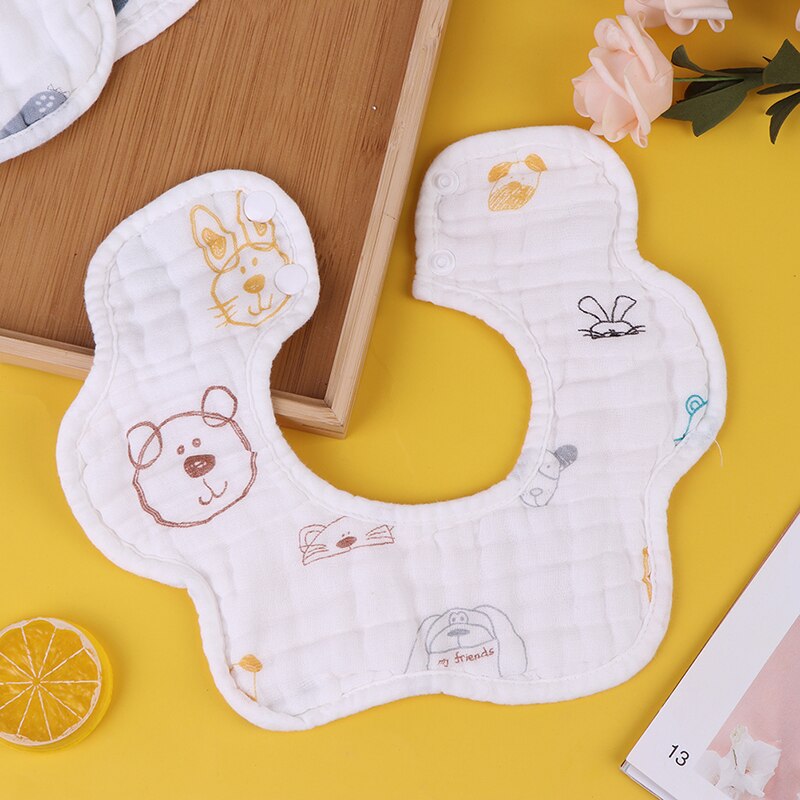 Slabbers 360 Graden Rotatie 8 Lagen Gaas Mousseline Baby Kids Bandana Baby Kids Accessoires