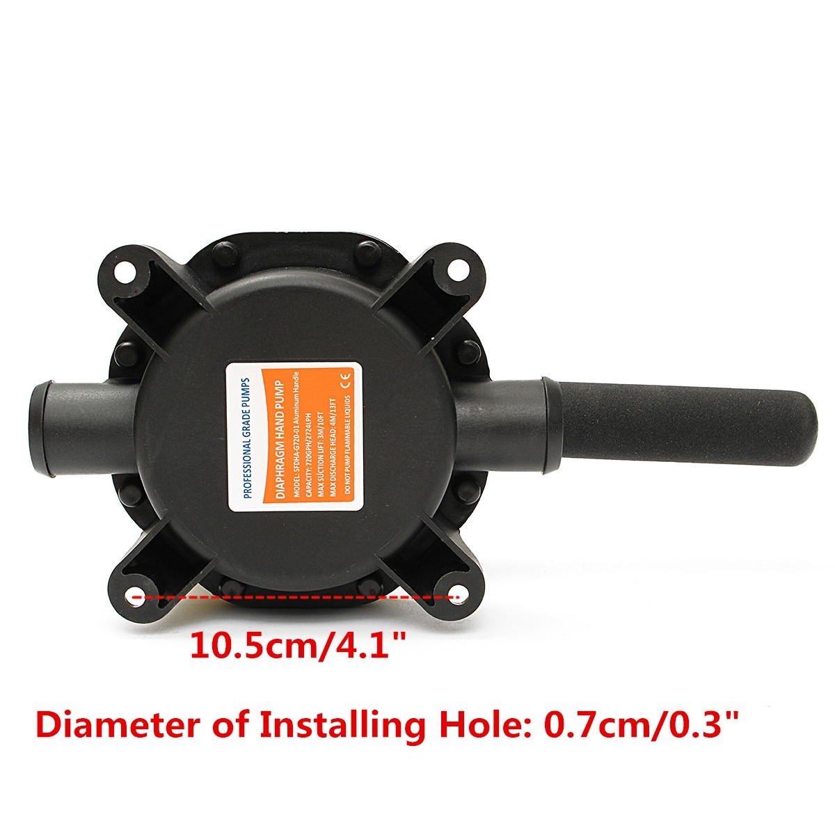 720GPH Aluminium ABS Handle water Pump Plastic Marine Boat Manual Bilge Hand Diaphragm Pump For water saltwater diesel