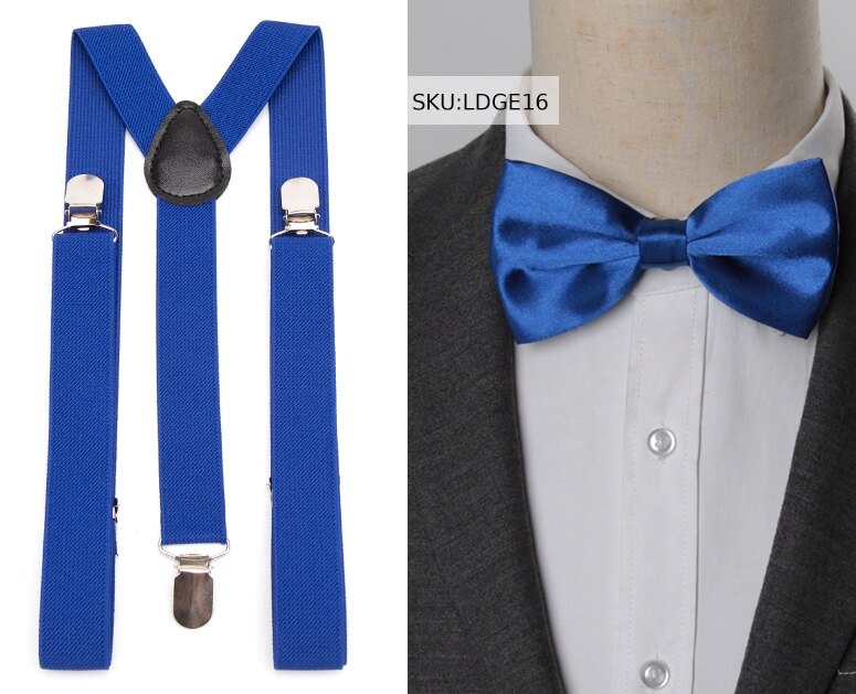 Hosenträger Fliege Set Männer Suspensorio für Mann Junge Frauen Bowtie Hosenträger Hosen Tirantes Hochzeit Freizeit Hemd Bleibt