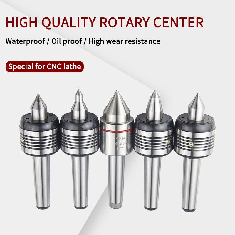 Centre de fraisage en acier MT3 MT4, outil à trois roulements CNC