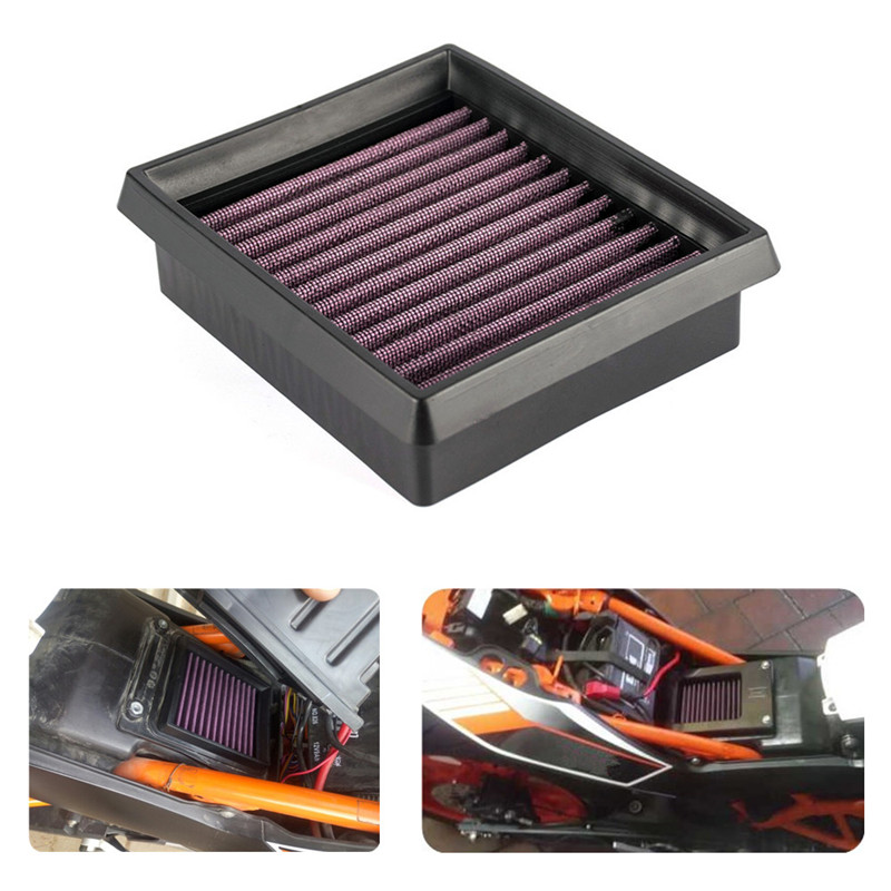 Filtro de aire de alto flujo para motocicleta, repuesto de filtro de combustible, elemento reútil para KTM 125 Duke/250/200/390 RC125 RC200 RC200