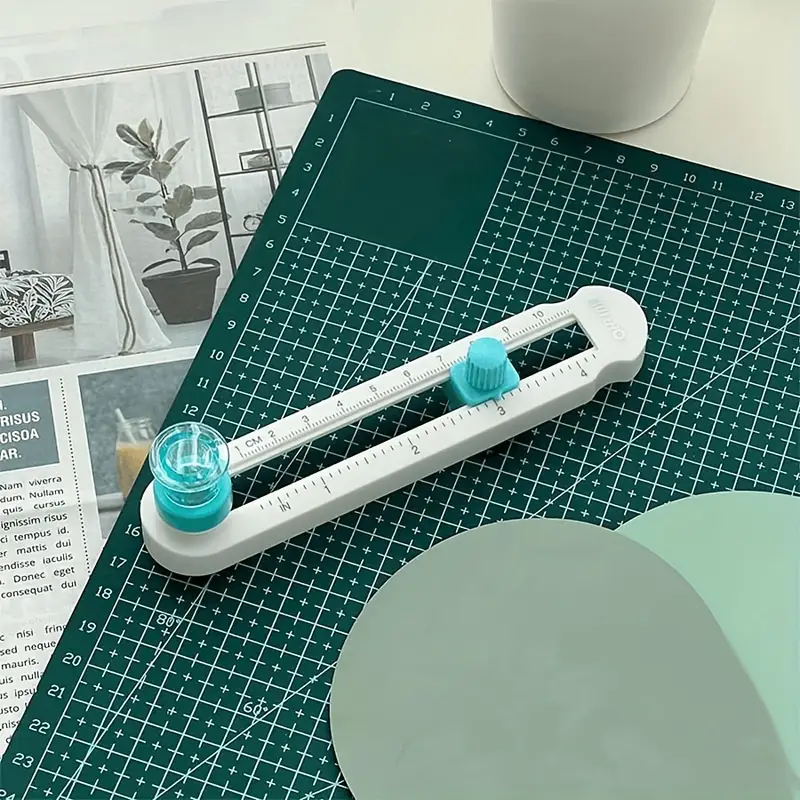360 ° Coupe-cercle réglable – Outil de scrapbooking de précision pour des coupes de papier circulaires parfaites – Idéal pour les amateurs d'artisanat