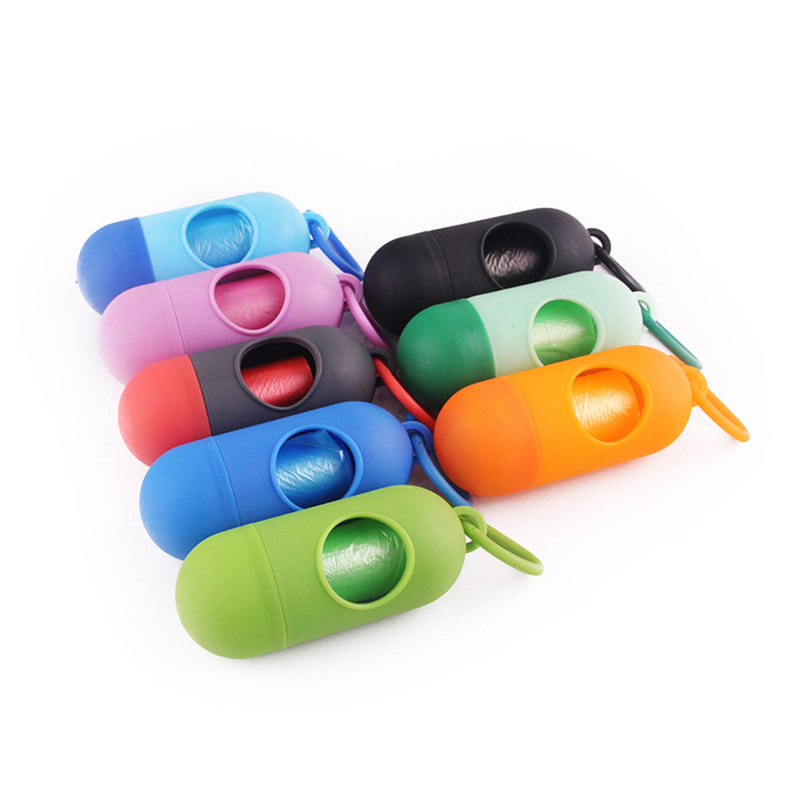 1 pc praktiske kæledyrsaffaldsholdere dispenser dispenser dispenser poser setdog affaldsposer dispenser kæledyr hunde skraldespand