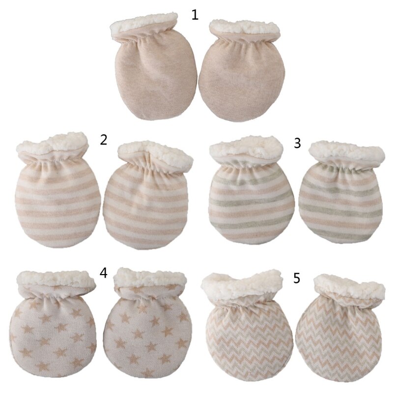 Guantes de invierno para niños y niñas, manoplas de lana gruesa, calentador de manos, GXMB