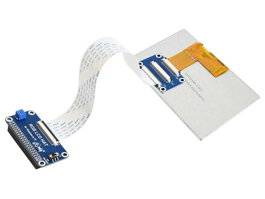 5Inch Dpi Lcd 5Inch Display Voor Raspberry Pi, 800 × 480, Dpi Interface, Ips, geen Touch Ondersteuning Raspbian 、 Ubuntu 、 Osmc