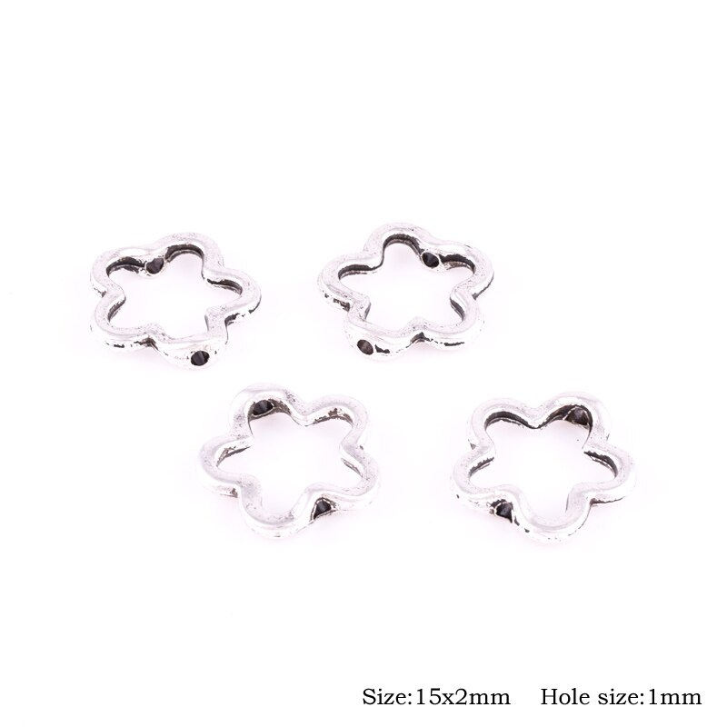 Antique Tibetan Silver Loose Metal Beads Spacer for Jewelry Making for Man Women Bracelet Necklace Earrings: 14(20pcs)