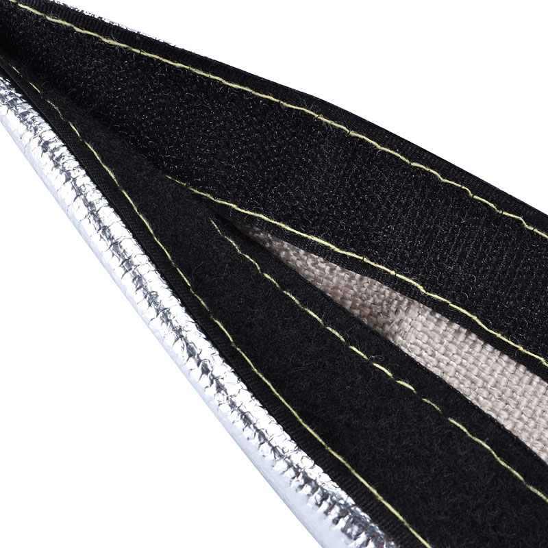 1.25'' Universal Metallic Heat Shield Thermal 6 Feet Sleeve Insulated Wire Hose Cover Shroud Free