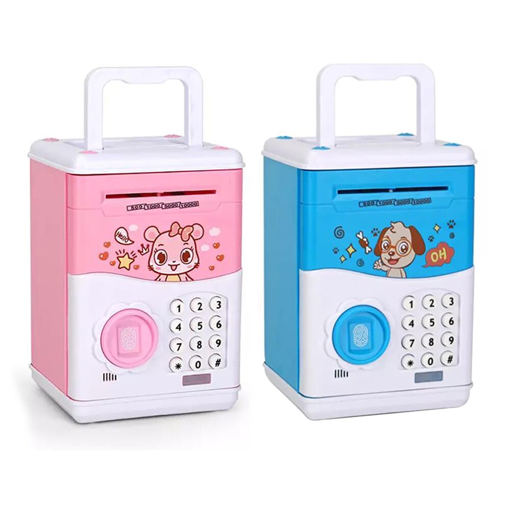 Salvadanaio elettronico ATM parola d'ordine salvadanaio impronta digitale moneta salvadanaio bancomat cassaforte deposito banconote