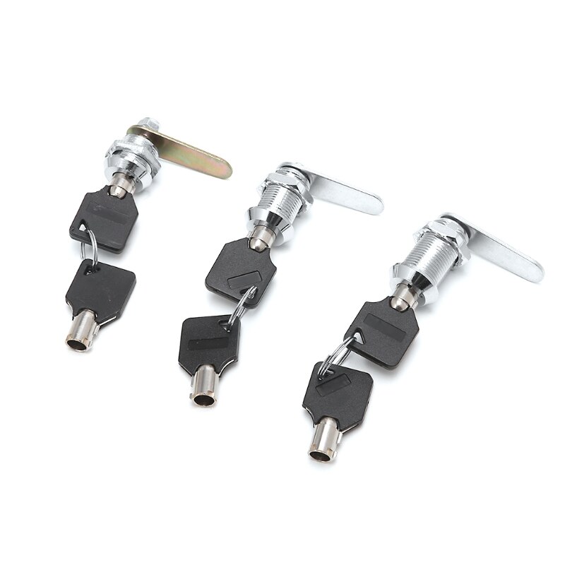 1 STUKS Lade Tubular Cam Lock Voor Deur Mailbox Kabinet Kast w/2 Sleutels 16-30mm