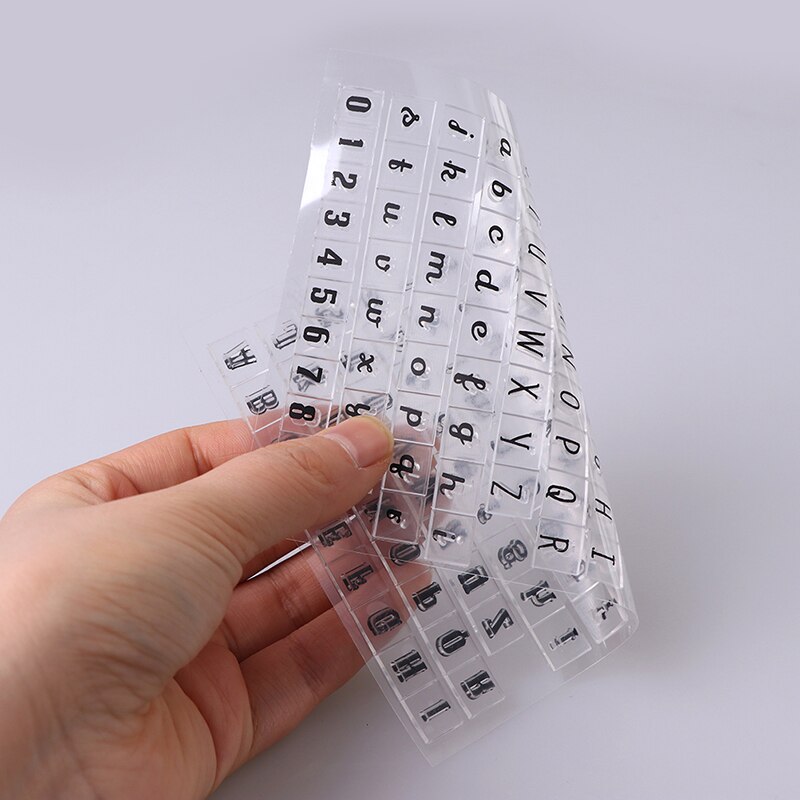 1 Stuk Rubber Stempel Engels Alfabet Serie Siliconen Stempel Diy Briefpapier Speelgoed