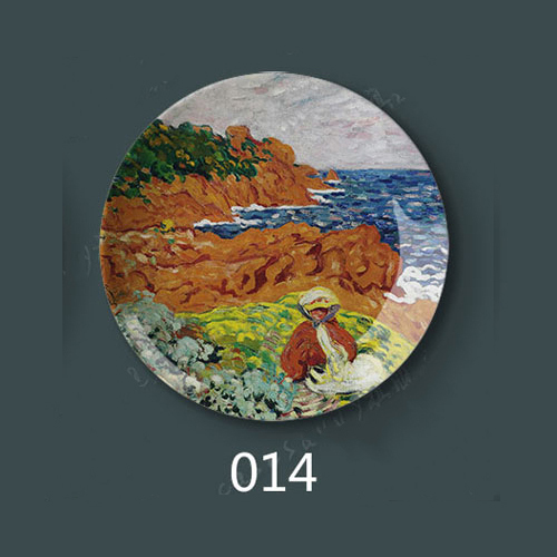 Dekorplater 8 tommer louis valtat oljemaleri dekorative kunstplater hjem vegg hall hengende: 14