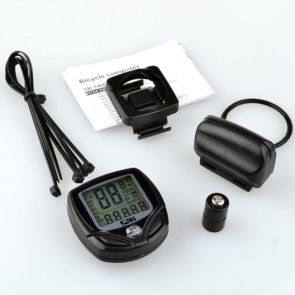 Km Bicycle Reader Wireless Bike Mountain Bike Computer Lcd Practical Speedometer Odometer Waterproof Bicycle Speedometer