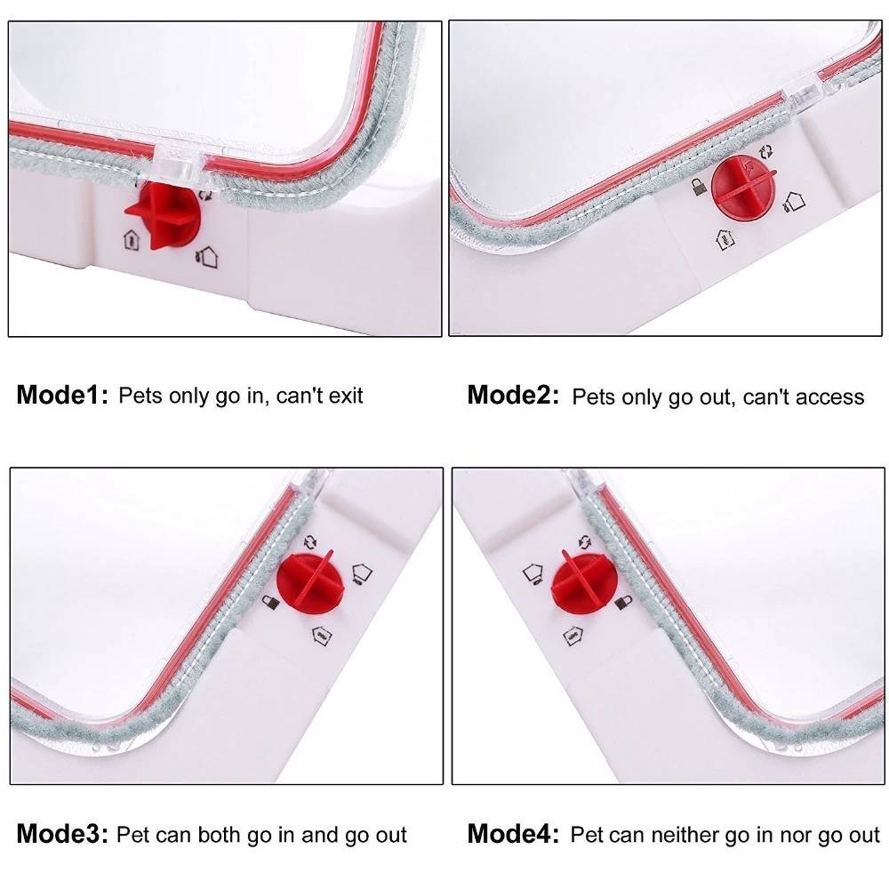 Puerta de Mascota para perro inteligente, accesorio de seguridad para mascotas con puerta deslizante de Color,