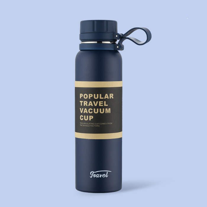 Water Bottle For Men Water Thermos Tea Vacuum Flask Vacuum Stainless Steel Flask Outdoor Tourism Movement Thermal Bottle: 850ml / Blue