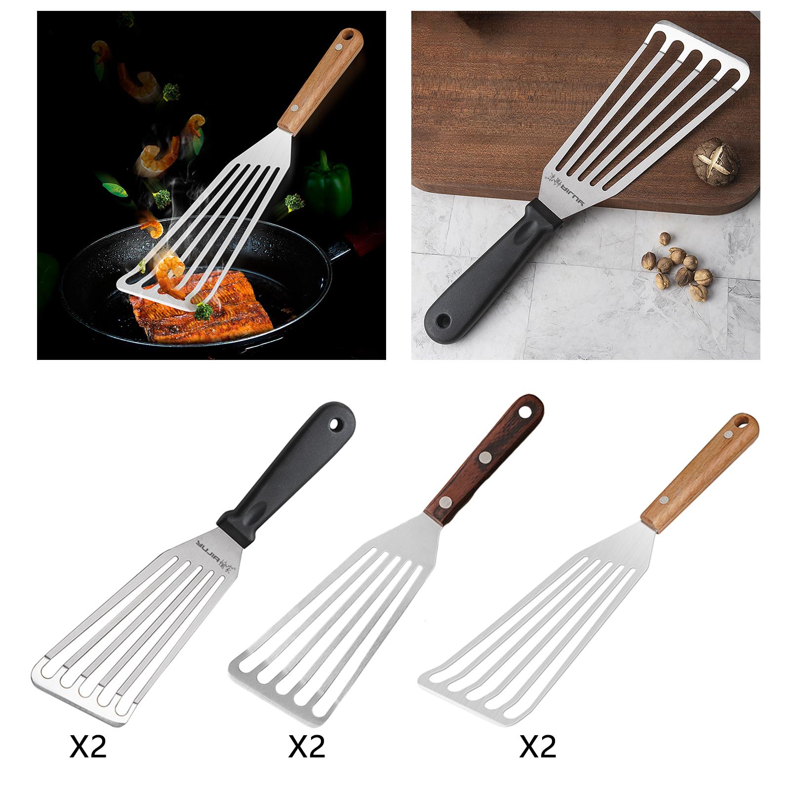 Slotted Fish Spatula Non-Stick Kitchen Tools Bevel Edge Extra Large Fish Turner for Cooking Fish, Meat
