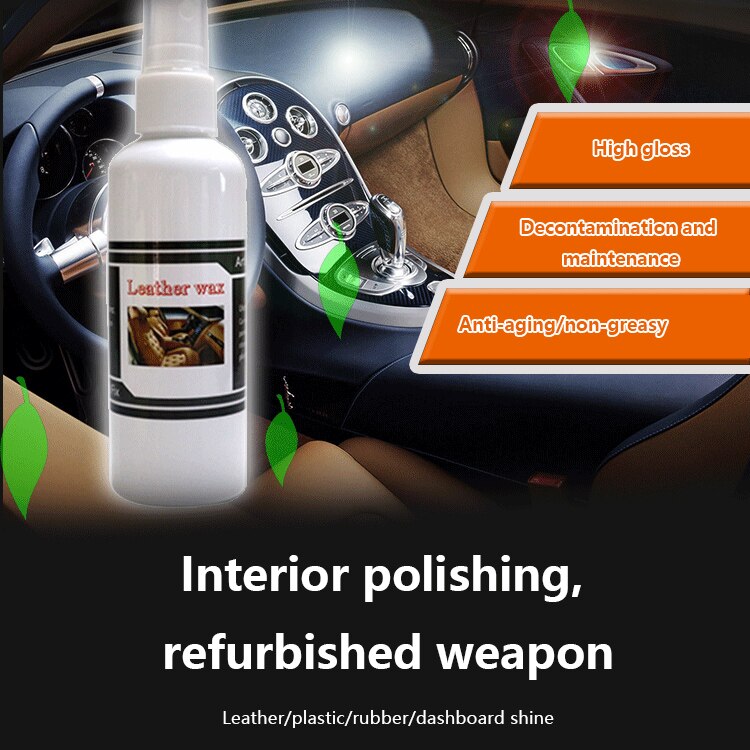 30ml car leather polish agent leather coating maintenance and agent moisturize leather seat car accessoires
