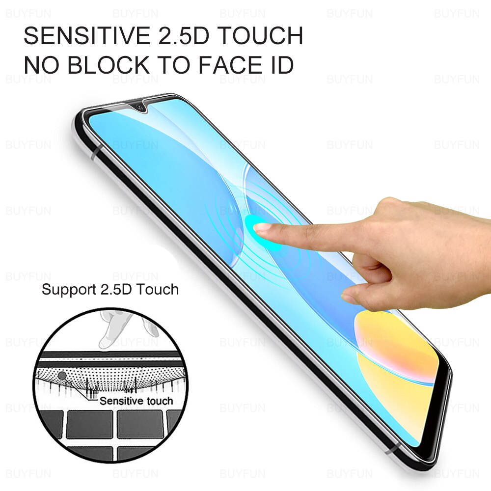 2x Displayschutzfolie für OPPO A16, A15s, A15 - 10D Panzerglas - Vollständig Abdeckend HD Klar