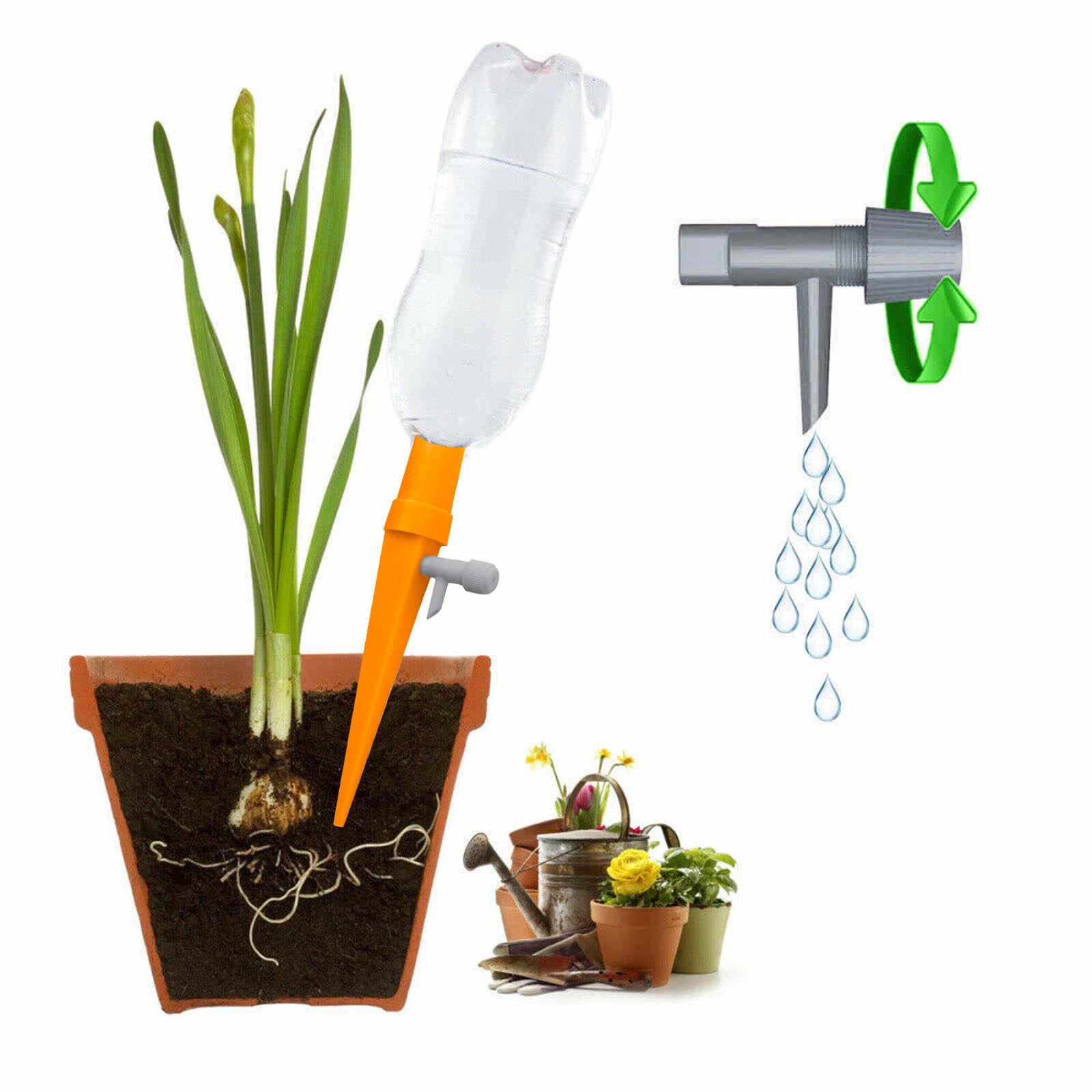 25 #6 stücke Keramik Selbst Bewässerung Spikes Automatische Pflanzen Tropf Bewässerung Wasser Stakes Für Indoor Outdoor Garten Bewässerung System