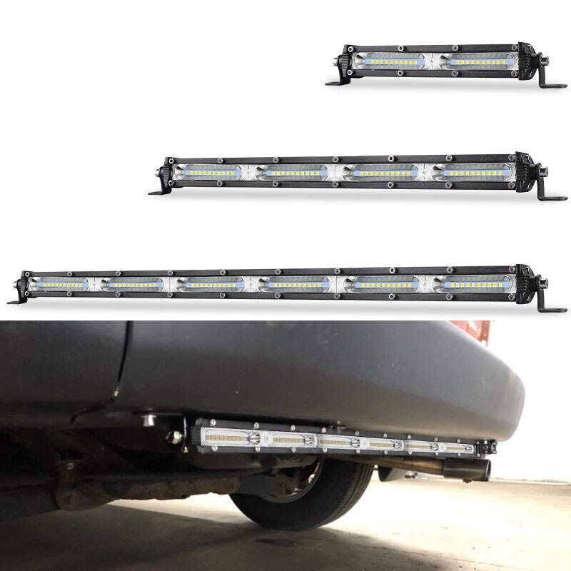 Slim LED Light Bar 7&#39;&#39; 13&#39;&#39; 20&#39;&#39; inch Offroad Flood beam Led Bar 4x4 Auto Driving Light for Lada Truck SUV ATV Niva 12V 24V