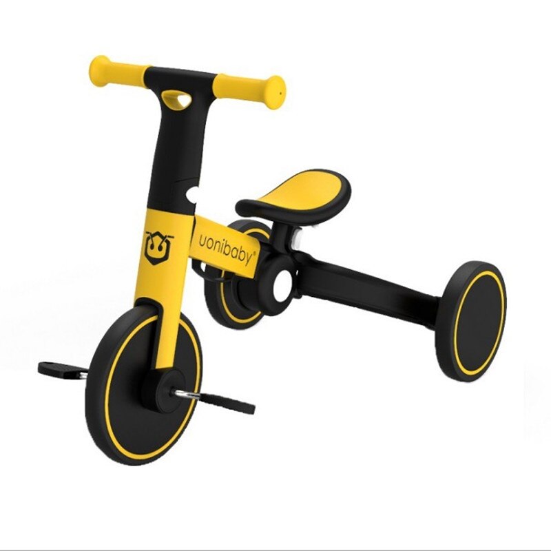 Bicicleta de equilibrio para niños de 1 a 5 años, triciclo deslizante para bebé: Amarillo