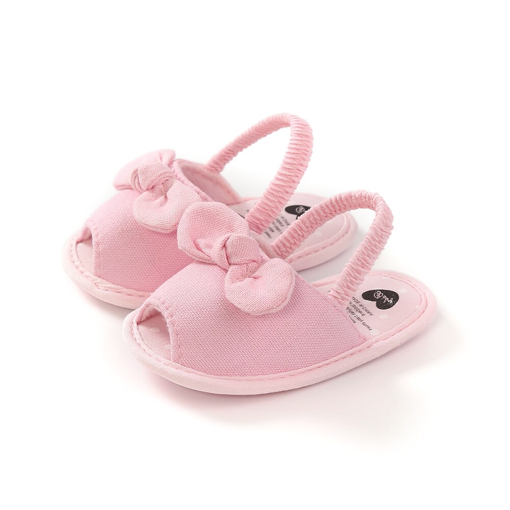 Babymeisjesschoenen zomer ademend antislip strikschoenen zachte zolen peuter gouden sandalen kind baby prinses 0-18m