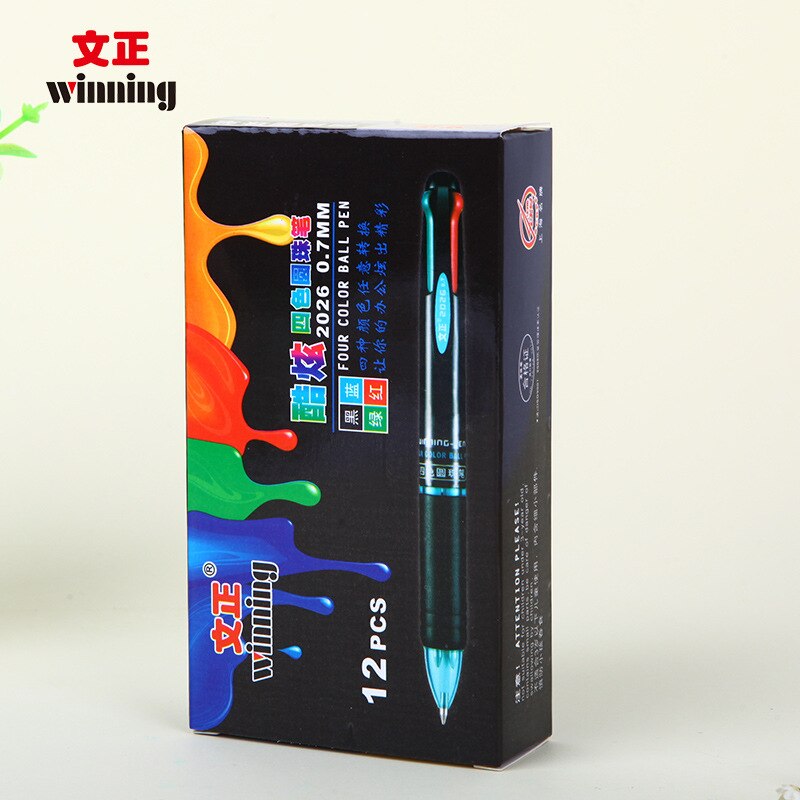 2026 four color ink 4 in 1 ball pen business office stationery original pen advertising promotional pen